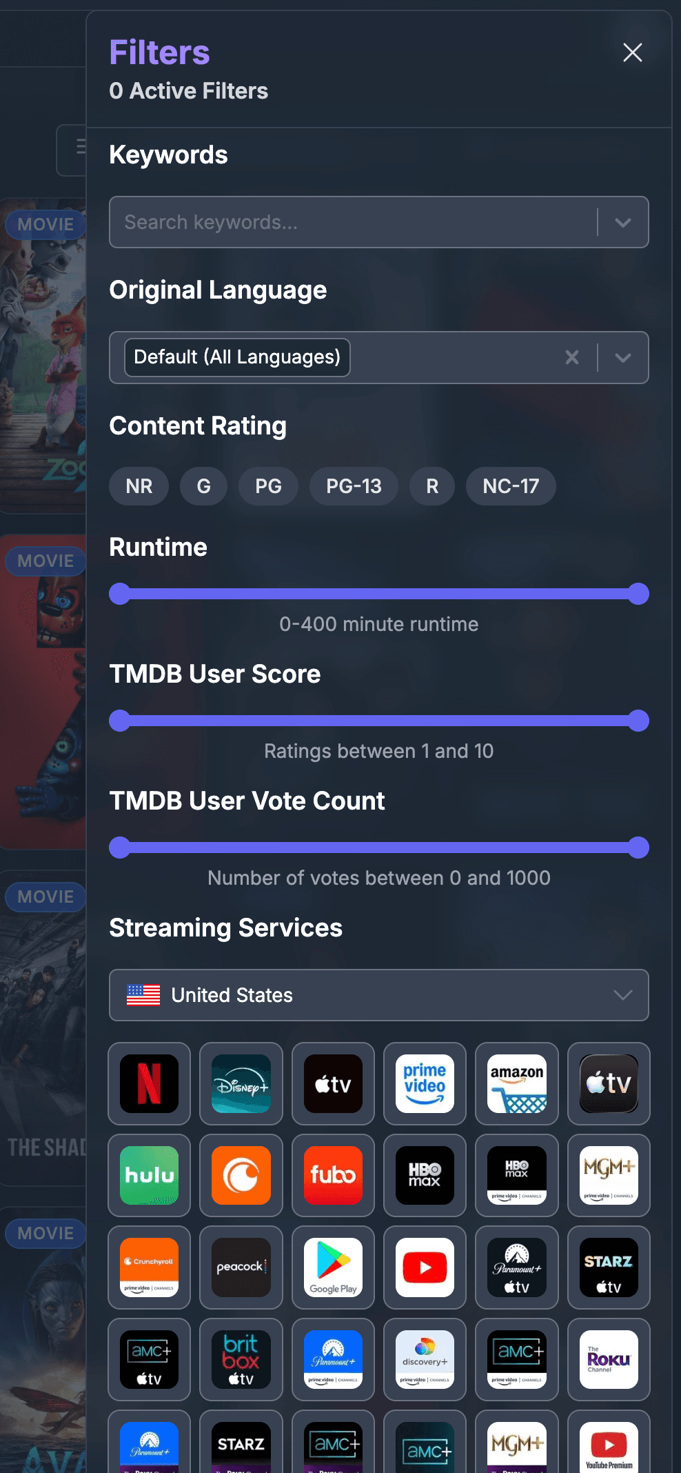 jellyseerr filtering